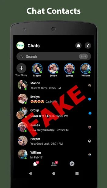 Fake chat iphone
