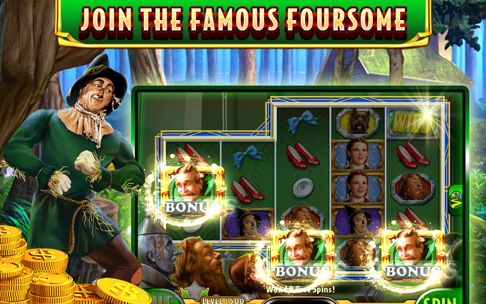 Play the wizard of oz slot game