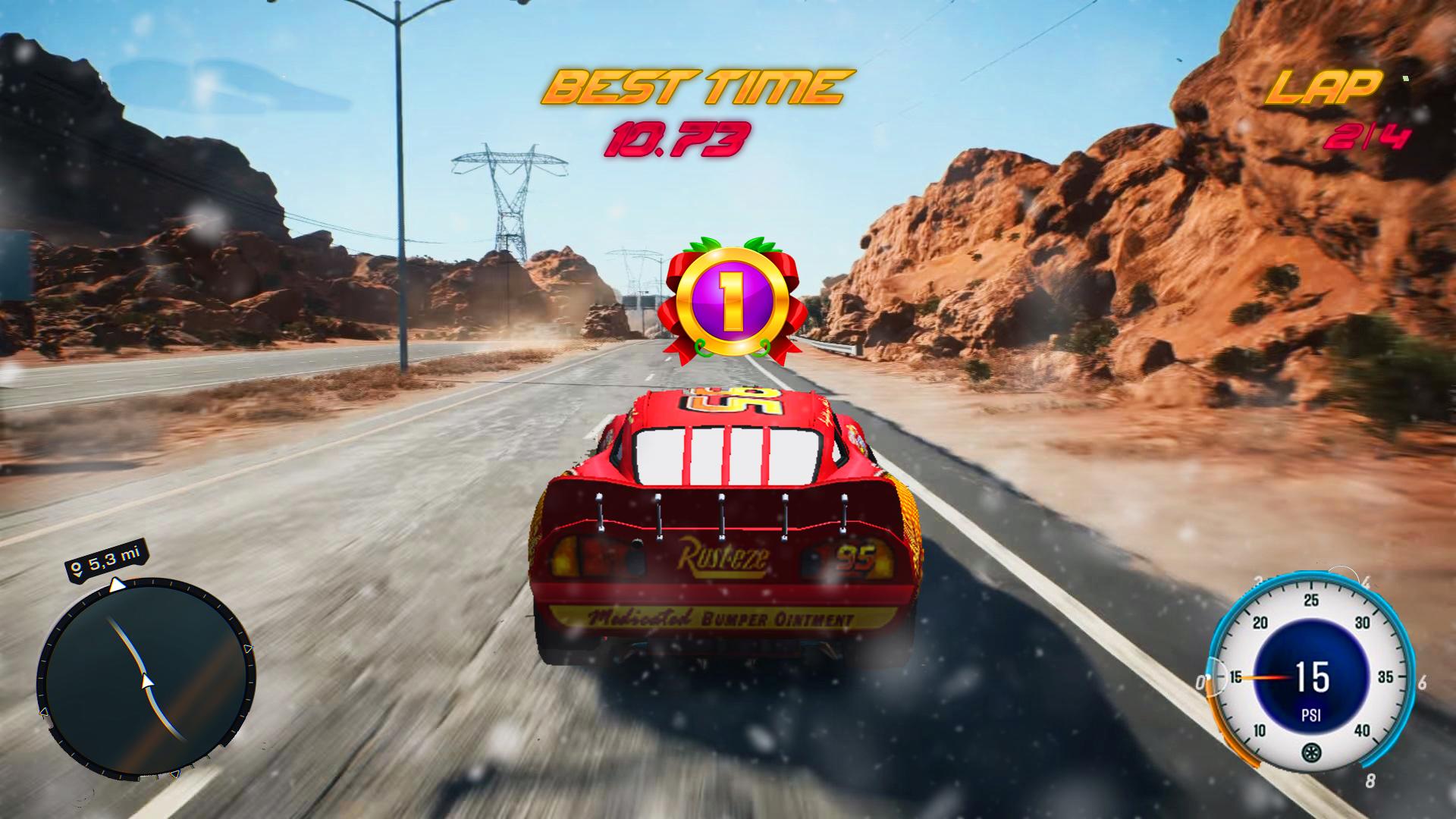 lightning mcqueen 3d games