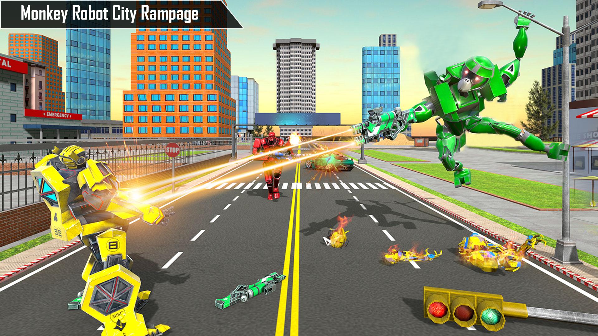 Download Monkey Robot Bike Transforming android on PC