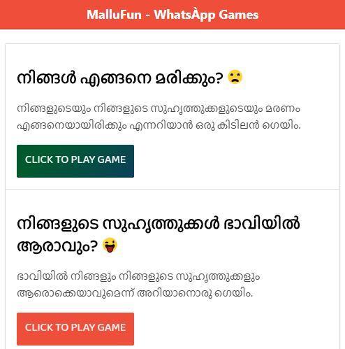 Download Mallu Fun - Whats-App Dare Games & Quizzes android on PC