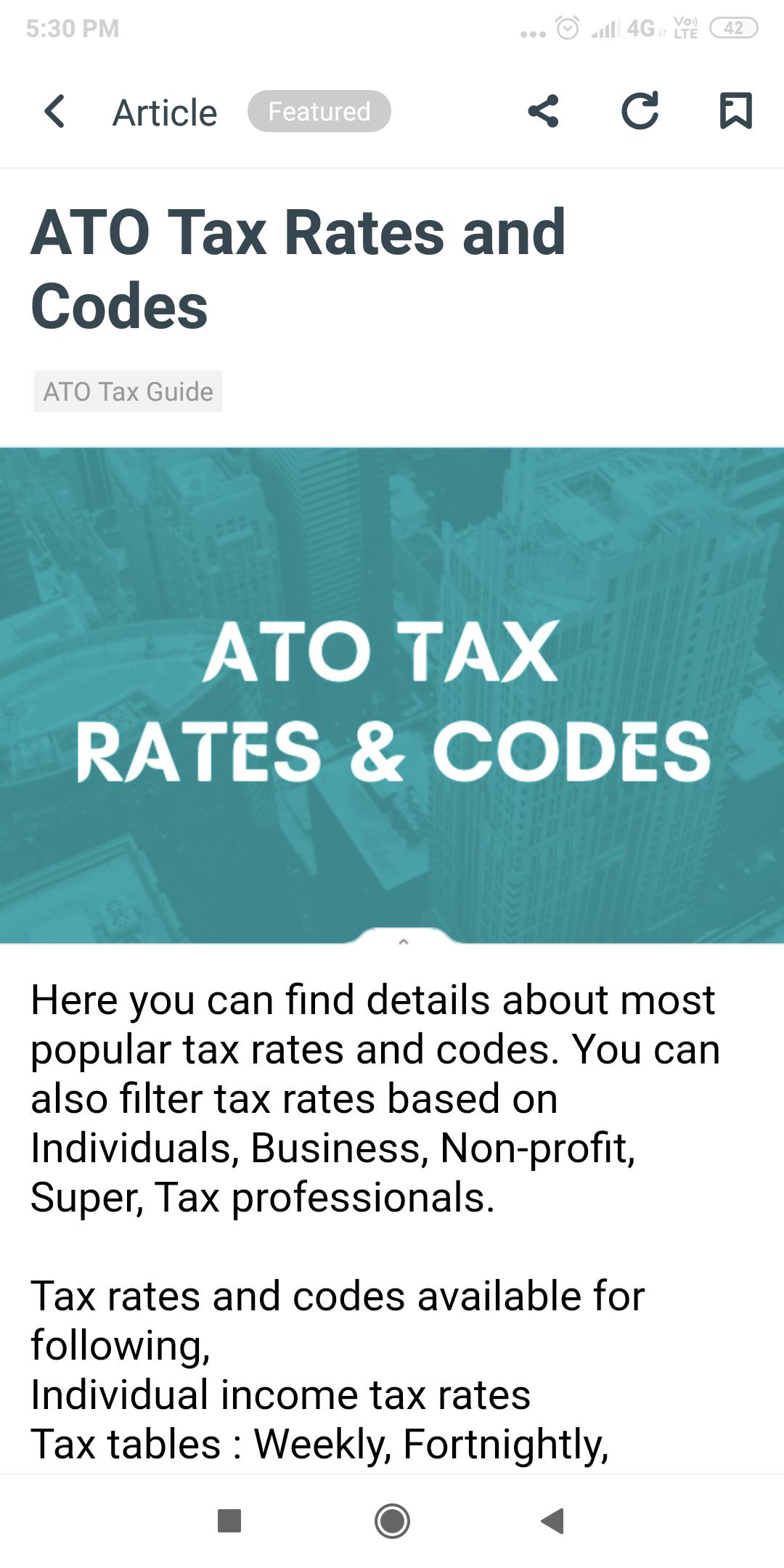 2021 Fortnightly Tax Tables
