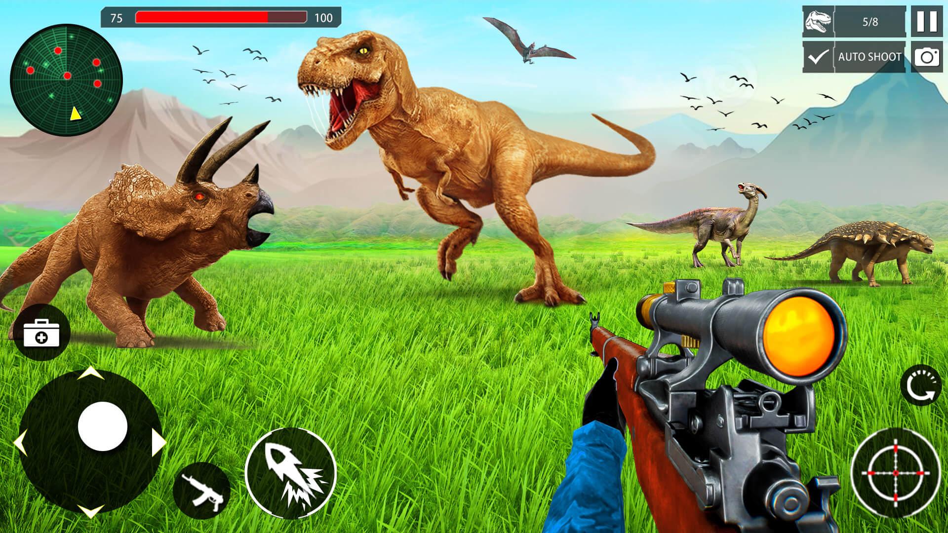 Download Dino Hunter Zoo Hunting Games On Pc Gameloop Official