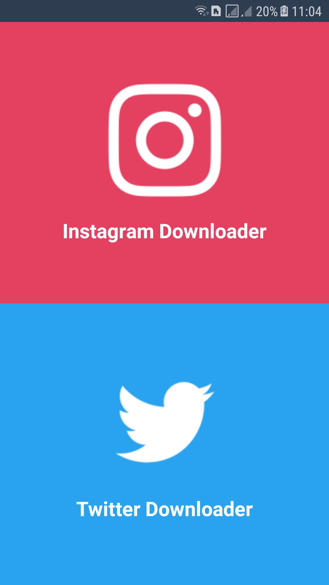 Загрузчик instagram. Twitter APK. Facebook downloader.