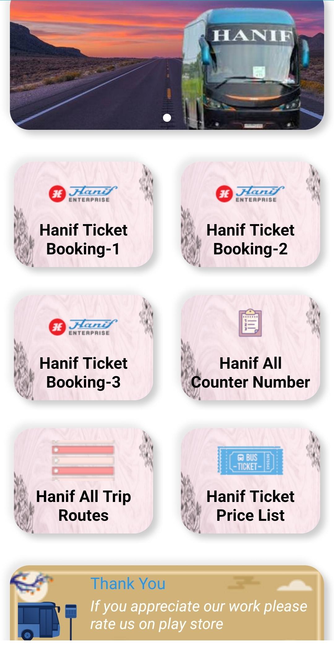 Download Hanif Enterprise: Bus Ticket Android On Pc